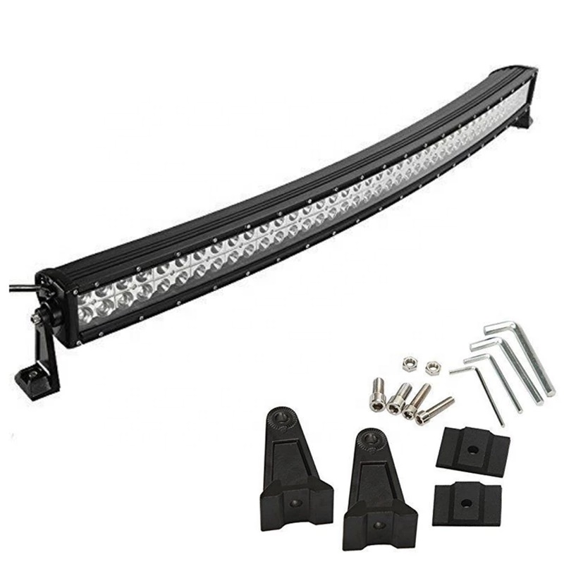 barra de luz curva carro led 120w 180w 240w 288w  car led light bar for trucks offroad