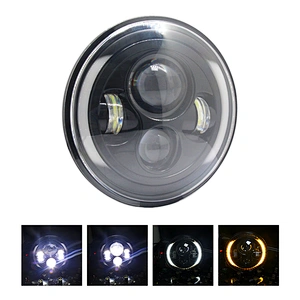 Factory Outlet Truck Offroad Lights With Angel Eye Hi/low Beam Motorcycle Amber Car 7 Inch Led Headlight
