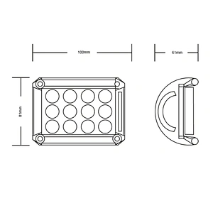car led light 	SPOT FLOOD car lights led  3030 LED neblineros led car