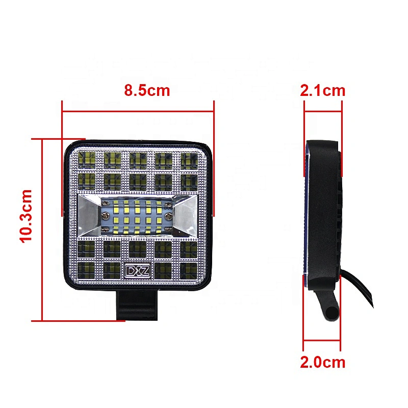 Nuevos LED accesorios de auto faros para camioneatas neblinero led cuadrado driving light led