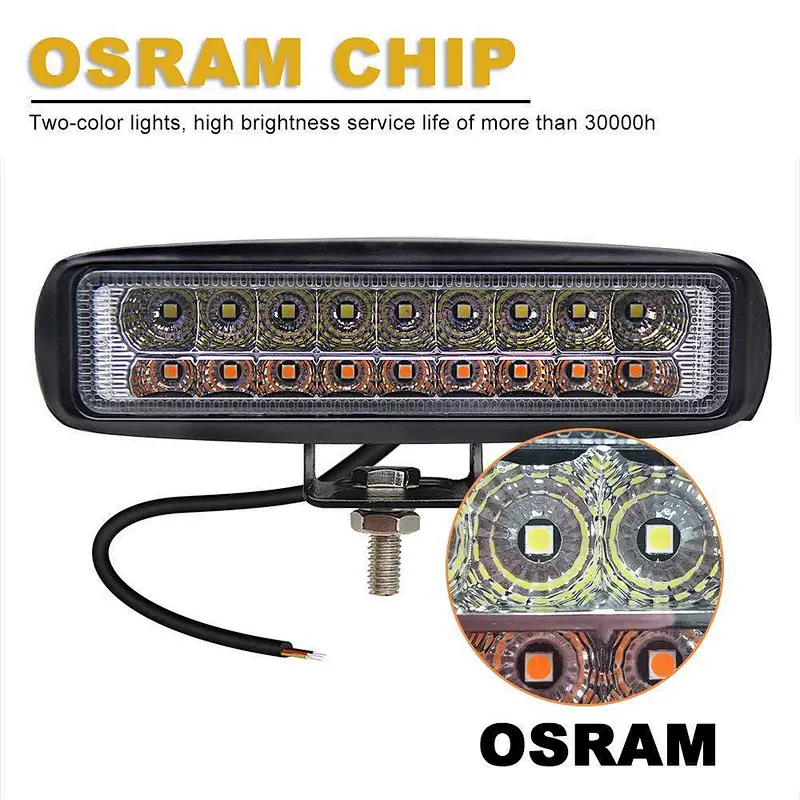 faro led mini barra luces led para carro bicolor