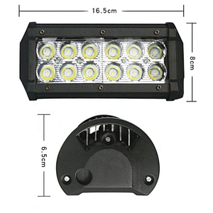 Alta Potencia Auto Moto Camion 36W Barra Led Doble Fila bar lights