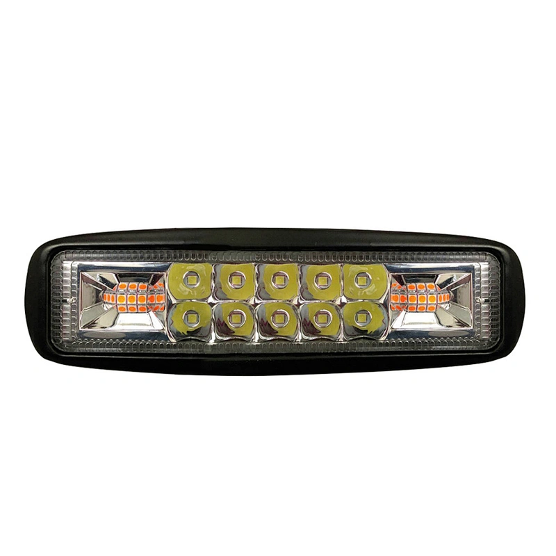 Strobe dual color 48W led light bar 4000k with color for option FLASHING LED working light for SUV,Offroad