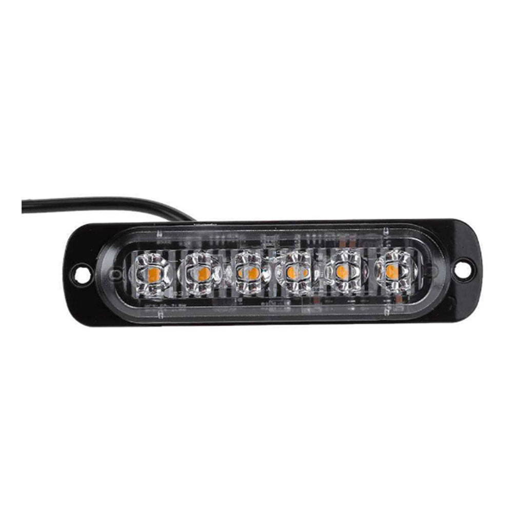 18W Super Bright Flash 6 Led Vehicle Truck Led Warning Light Side led Strobe Light