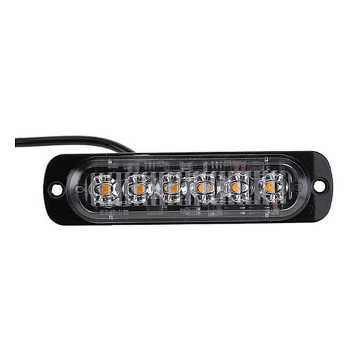 18W Super Bright Flash 6 Led Vehicle Truck Led Warning Light Side led Strobe Light
