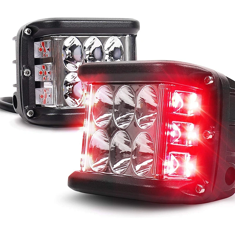 lamparas lamps luz faro lights led 3sides light 3colors para motocicleta tractor