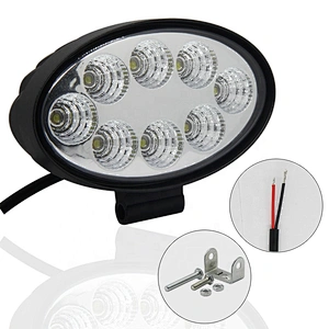2021 luz trabajo para carros 24v 24w luz trasera ovalada leds delgando led work light for cars