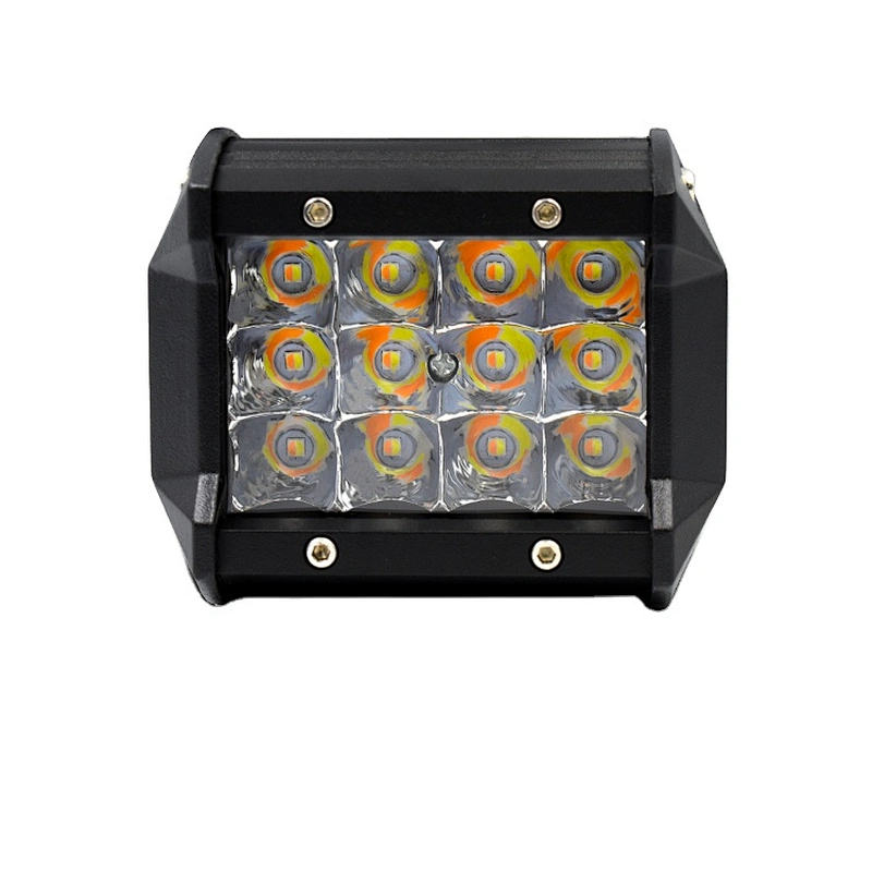 Top sale 36w biccolor Super Power Offroad Breathing Hole Auto Car Led Work Light 3rows