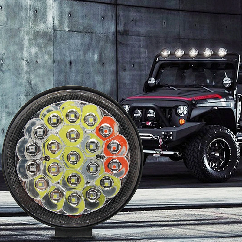 12V-80V Led Work Light  High Power Super Bright Off Road Truck Led Driving Light Blue Red  Offroad Spot Light  Led Spotlight 4x4