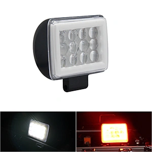High Power Square Led Driving Light Amber Super Bright Angel Eyes Red White 12v 24v Offroad 4x4 Drl 4 Inch Led Work Lights