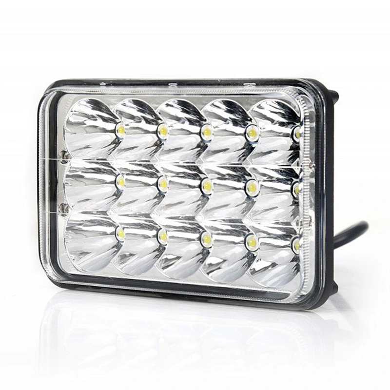 Hot Selling 45W Projector Sealed Beam 5Inch Square Led Headlight Tow Led Driving Lights For Trucks 4x4 led light bar