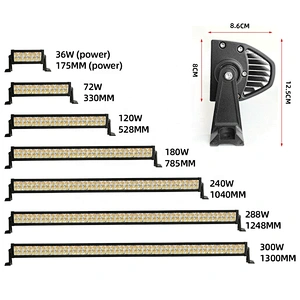 BARRA LED CARRO WHITE-YELLOW 5 FUNCIONES FLASH LUZ BAR LED LIGHTS