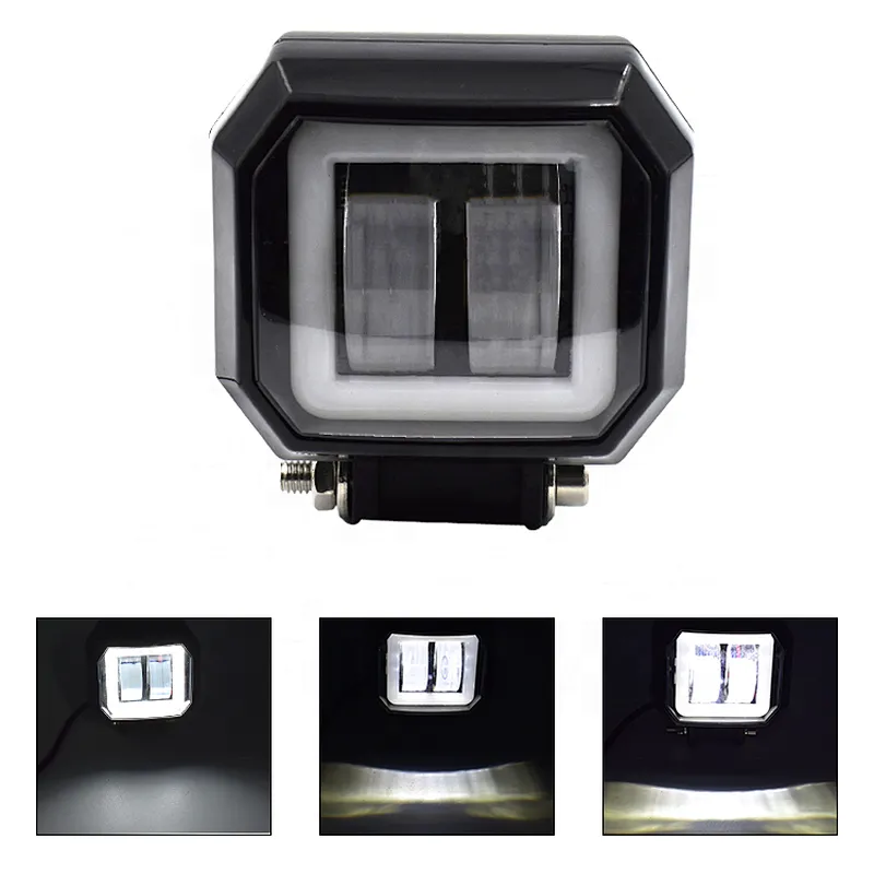 led light for auto truck offroad 20w cuadrados faros led exploradoras para moto