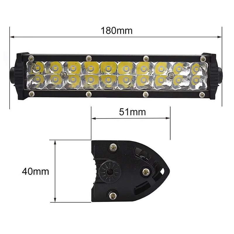 4 inch Auto Off road 60W ATV Truck Tractor 4x4 Slim Mini LED workLight Bar Offroad Truck Accessories