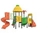 Qiao Qiao popular outdoor playground equipment with children Plastic slide swing sets toys for children