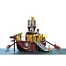 Qiao Qiao sailing ship design kids' outdoor playground equipment amusement park  pirate ship plastic slide climbing set