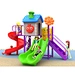 QiaoQiao wholesale kids' outdoor playground  swing sets  kids slides customized big outdoor plastic slides