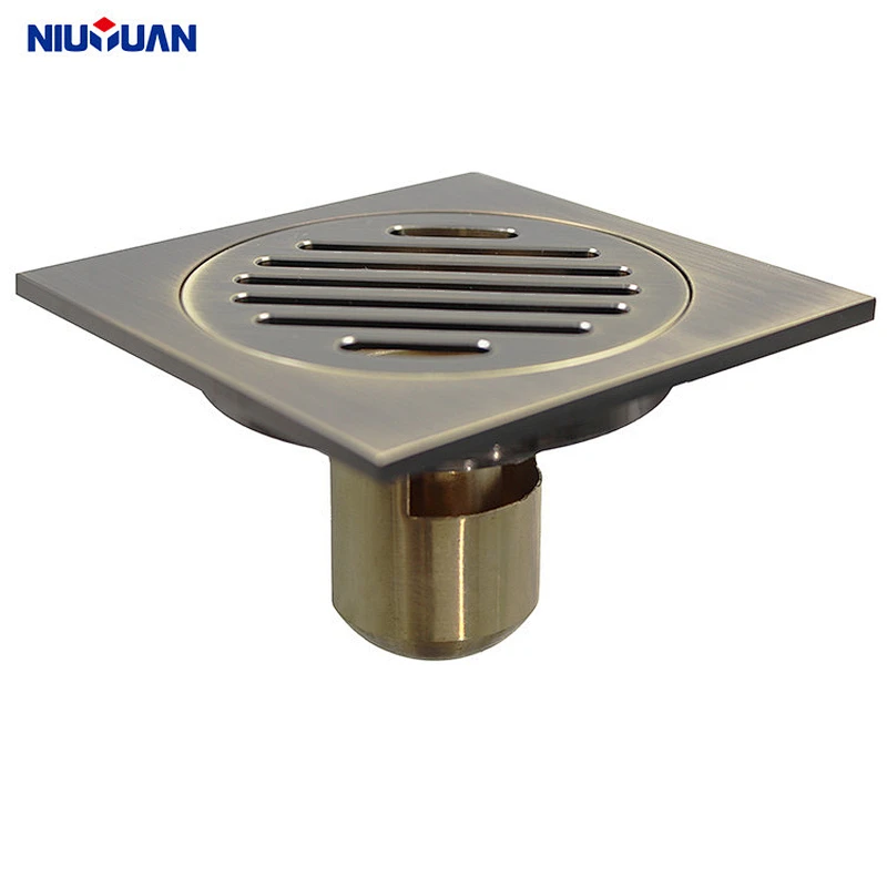 Durable Chrome anti-odor brass shower strainer floor drain