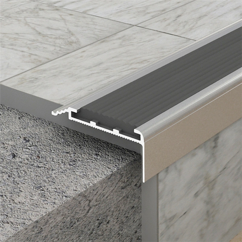 Niu Yuan Low Price Low MOQ Anti-slip Aluminum Building Stairs Nosing Strip For Staircase Nosing Sale