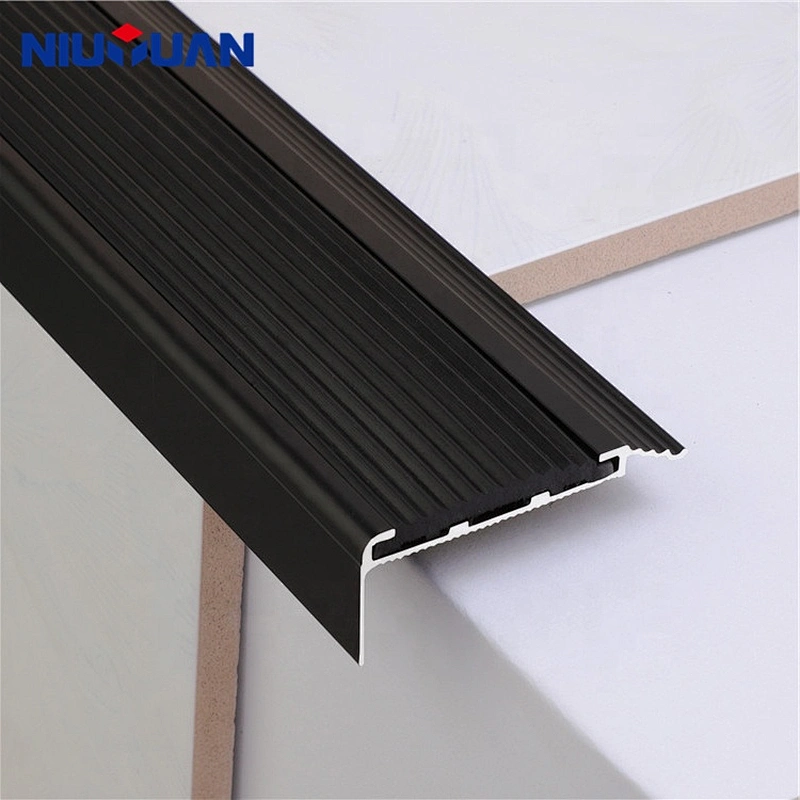 Niu Yuan Factory Directly Aluminium Step Treads Anti-Slip Metal Stair Nosing Strips