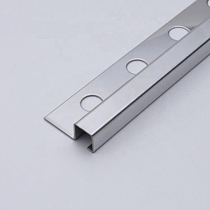 Factory Free Sample Custom Mirror Stainless Steel Decorative Strips Square Tile Edge Trim