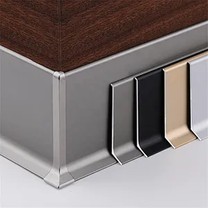 Free Sample OEM Logo Customized Wall Aluminium Skirting Board Baseboard