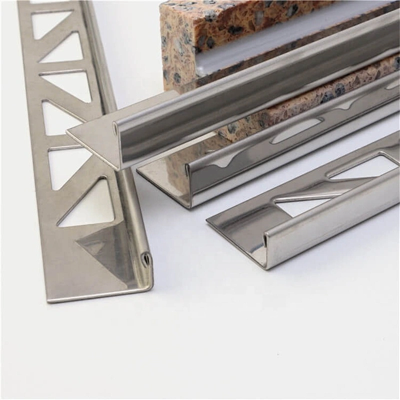 Multiple Colour Free Sample Custom Stainless Steel L Shape Tile Trim