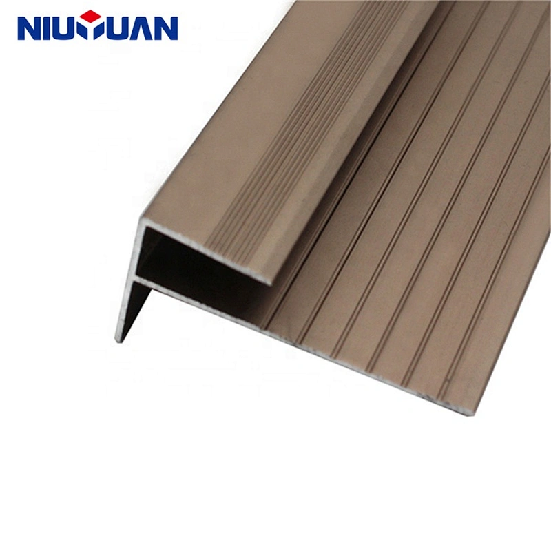 Niu Yuan Free Sample Customized Aluminum Beautiful E Shape Tile Trim