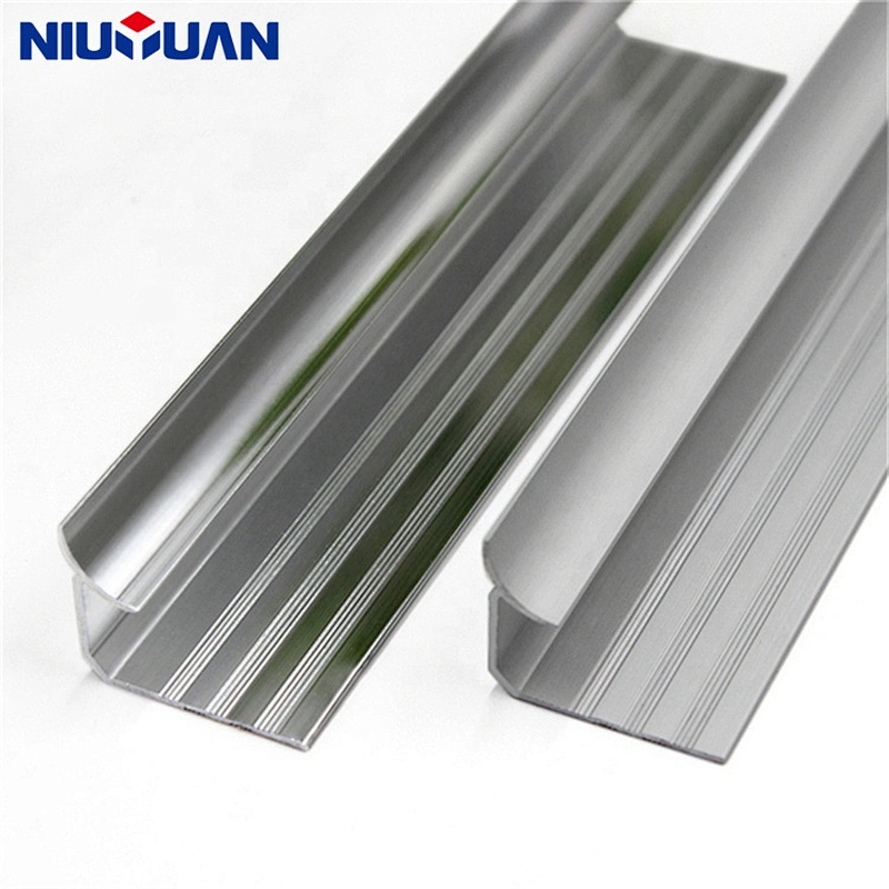 Niu Yuan Customized Metal  L Shaped Aluminum Cove Tile Trim