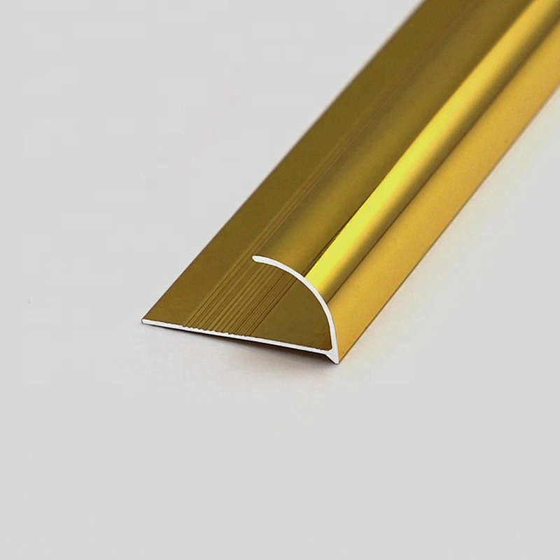 Durable Modeling Ceramic Polished Solid Aluminum Gold Tile Trims Profile (Niu Yuan Trims)