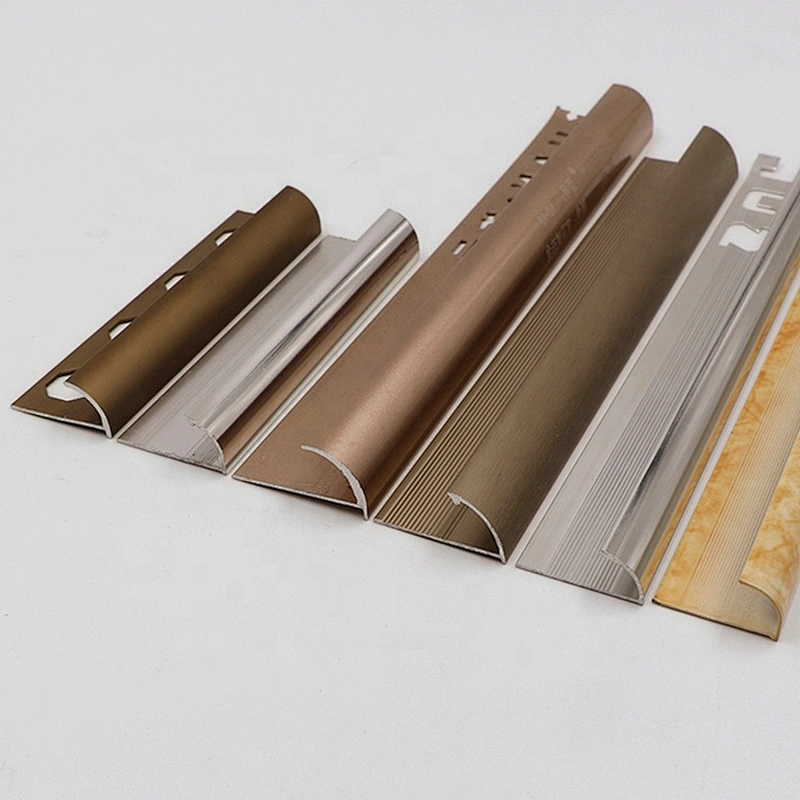 Customized Different Shapes Brushed Chrome Finish Tile Trims
