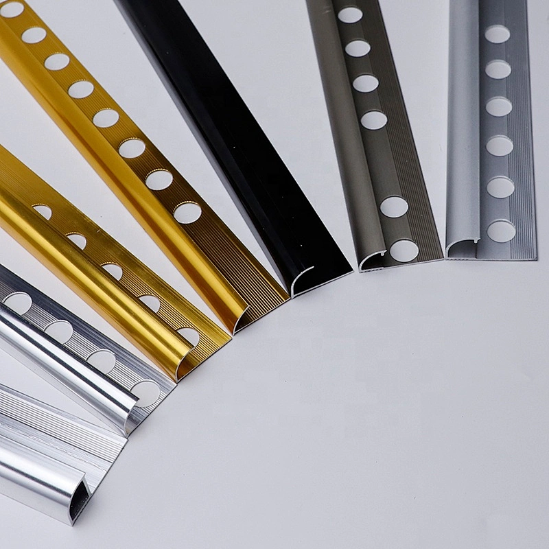 Customized Different Shapes Tile Trim Dark Gold