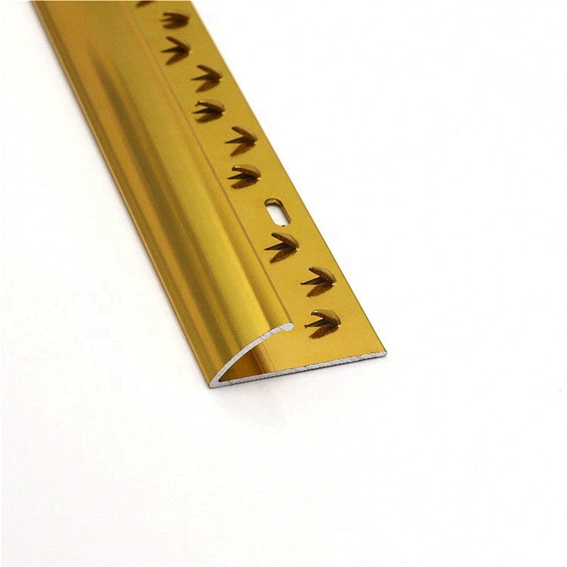 Free Sample Customizable Gold and Silver Aluminum Carpet Edge Trim