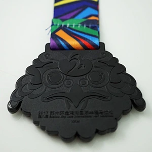 Golden pheasant shape Marathon medal