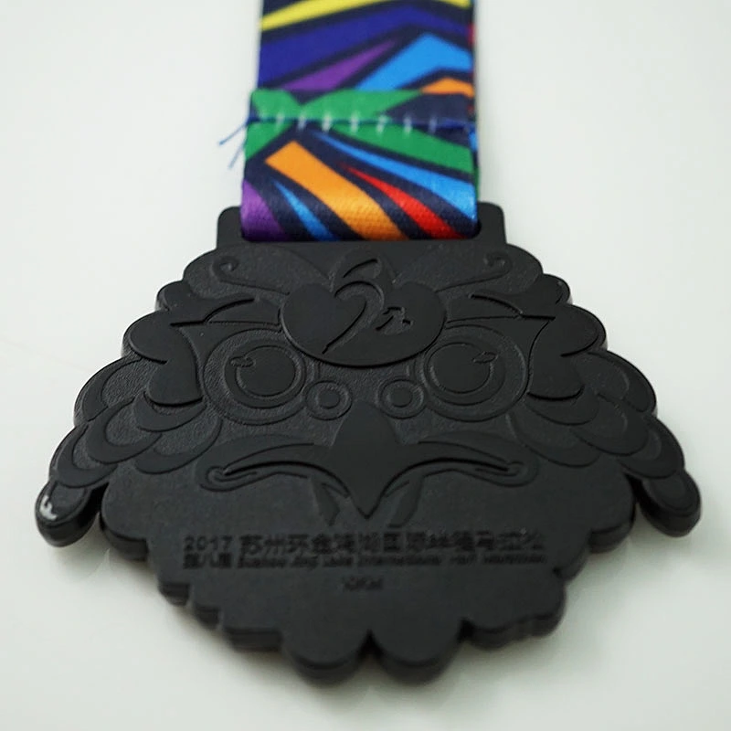 Golden pheasant shape Marathon medal