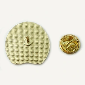 Metal horse shaped lapel pin badge