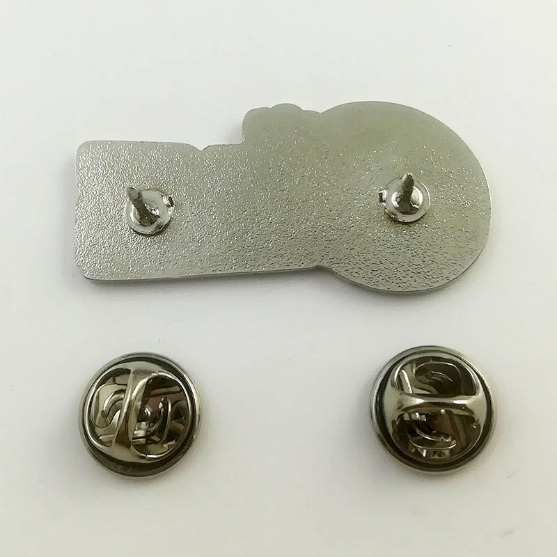Metal letter lapel pin badge