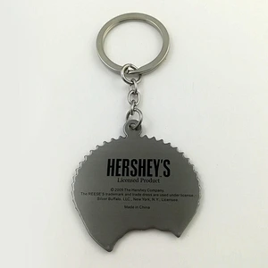 Metal food keychain