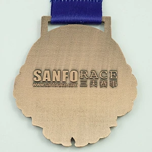 Antique race metal medal