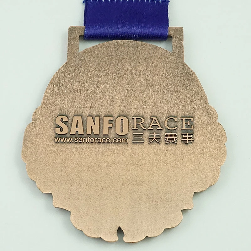 Antique race metal medal