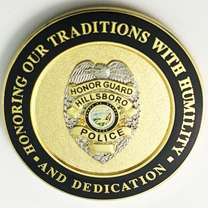Guard soft enamel challenge coin