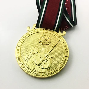 Apanese kendo competition medal