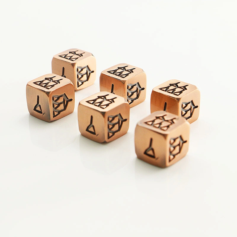 Custom 16mm metal dice