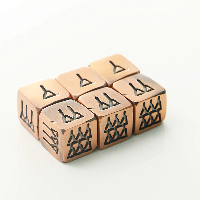 Custom 16mm metal dice