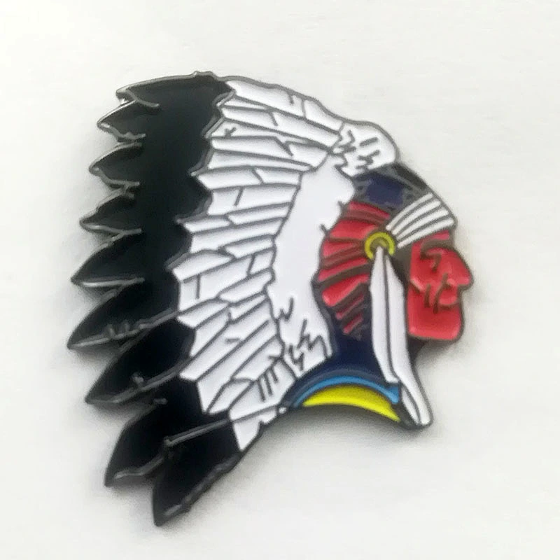 Metal enamel Indian pin