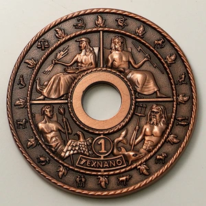 Metal antique challenge coins
