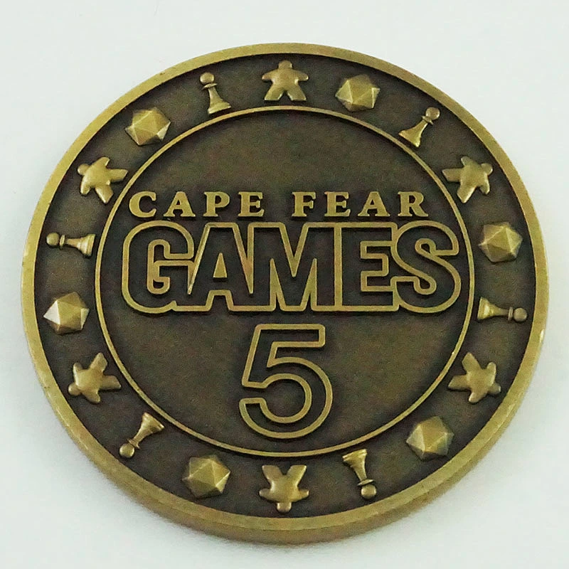 Antique gold game souvenir coin