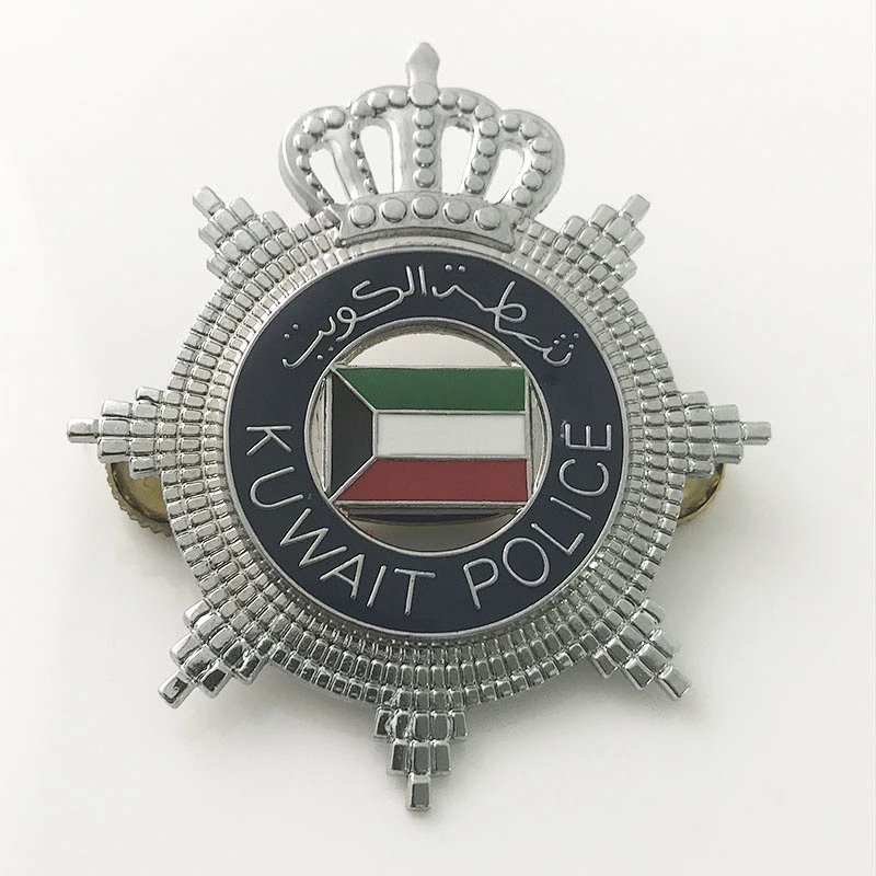 kuwait metal badges for gift