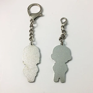 Metal anime keychain