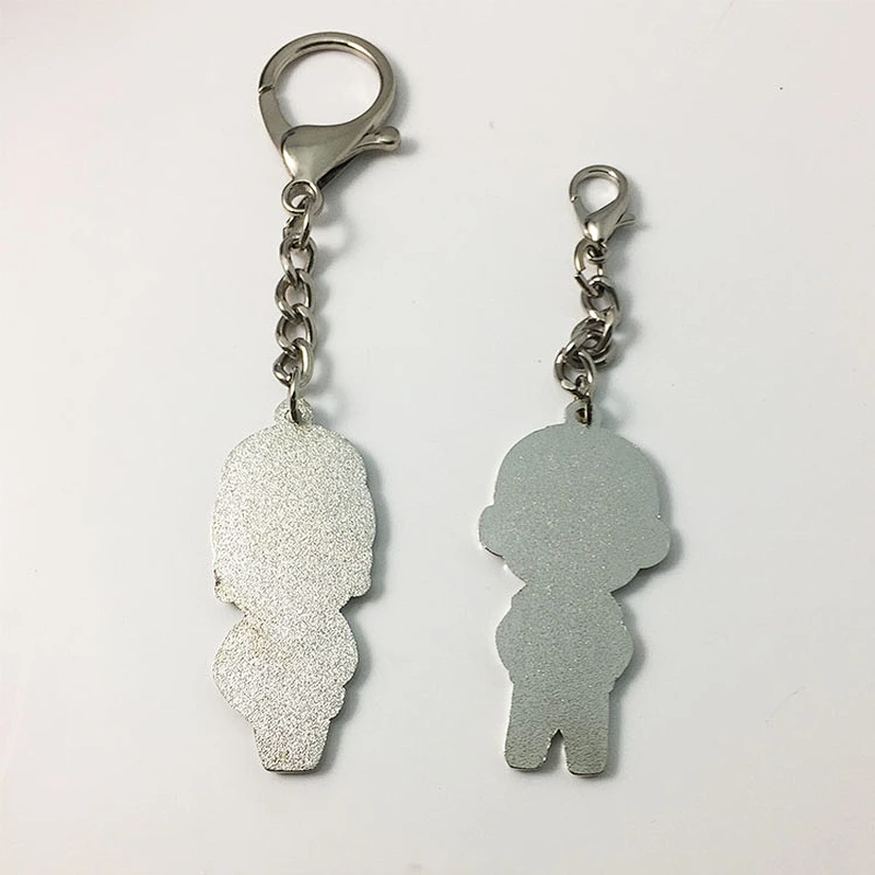 Metal anime keychain